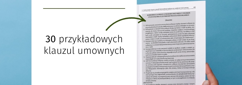 30 przykładowych klauzul umownych